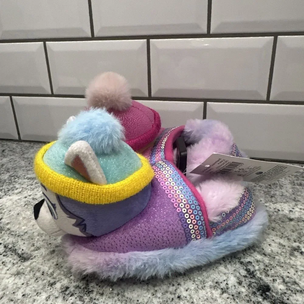 Paw Patrol Slippers Girls 5-6 Pink‎ Sky Everest Slip On Shoes Unisex Nickelodeon